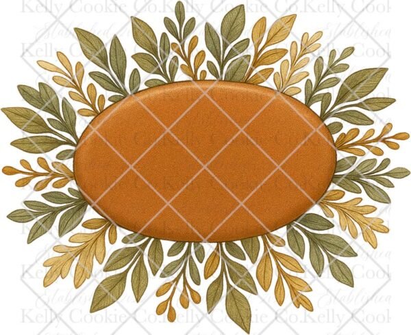 Autumn Floral, Oval