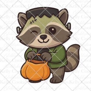Cute Halloween Animals, Frankenraccoon