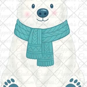 Blue Christmas Polar Bear