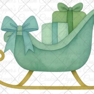 Blue Christmas Sleigh