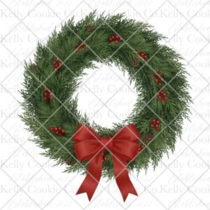Wreath, Red Bow