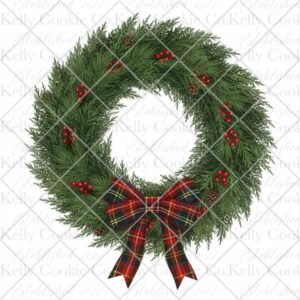 Wreath, Tartan Bow