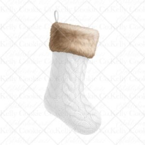 Stocking Magic Template, Cable Knit & Fur Cuff