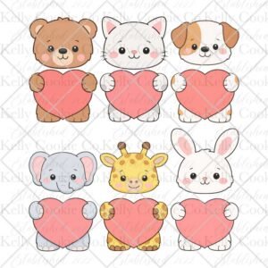 Sweetheart Animals Cookie Set Bundle
