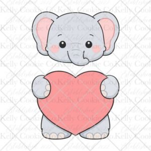 Sweetheart Elephant Cookie Set