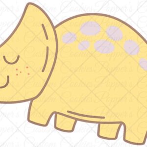 Party Dino, Triceratops, Yellow