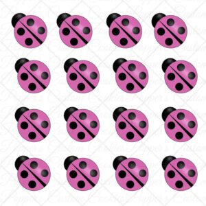 Ladybug, Pink Transfers